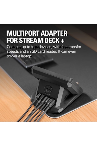 Elgato Usb Hub Stream Deck + Için, 2 Usb-c Bağlantı Noktası/2 U
