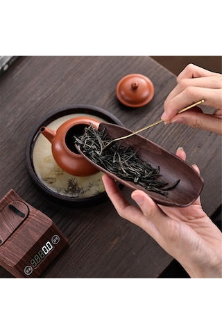 Yüksek Hassasiyetli Elektronik Terazi Mini Kahve Çekirdeği Terazisi Çay Terazisi Kahverengi