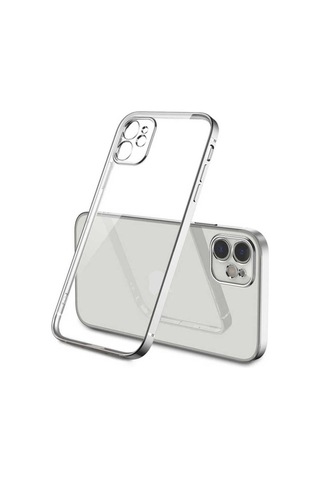 Apple Uyumlu iPhone 12 Kılıf Zore Gbox Kapak Gümüş