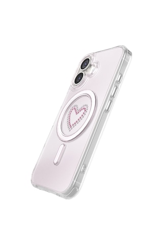 İphone 17 Uyumlu Kılıf M-safe Şarj Özellikli Zore Paris Mova Sert Pc Kapak Pembe