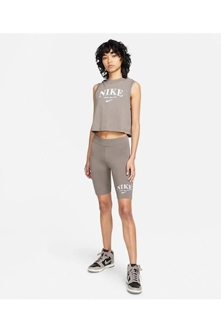 Nike Normal Bel Kadın Spor Tayt - W Nsw Mr Short Gfx 001
