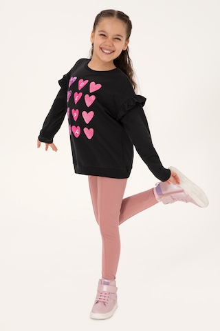 U.s. Polo Assn. Kız Çocuk Siyah Sweatshirt 50317912-vr046 Sıyah