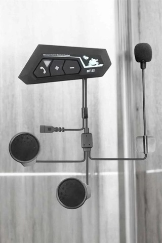 Home İnterkom Intercom Kask Kulaklık Bt22 Bluetooth Motosiklet Kulaklık 5.0 Bluetooth
