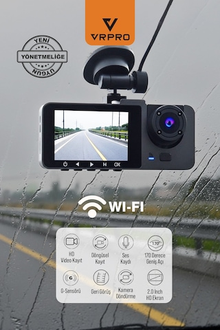 Vrpro 3 Kameralı Wifi'li Kayıt Kamerası-vr09