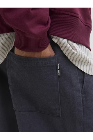 Jack & Jones Erkek Wide Leg Chino Pantalon - Bill - 12282295 Lacivert