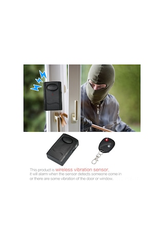 Padalink Kablosuz Kumandalı Titreşimli Alarm, Ev/işyeri/araç Güvenliği İçin 120db Ses, 20m Kumanda Mesafesi - Dlzd1 Modeli