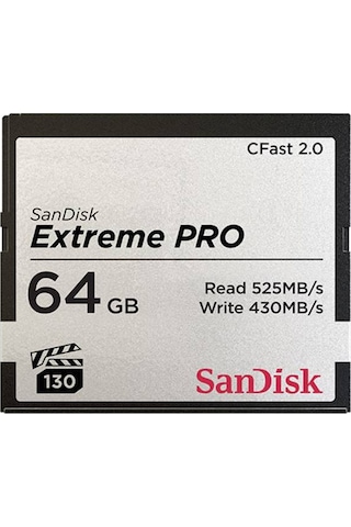 Sandisk Extreme Pro Cfast 2.0 64 GB SDCFSP-064G-G46D Hafıza Kartı