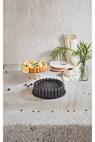 Haschef Safir Tart Kalıbı 26 Cm Siyah