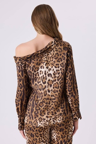 Fever Kayık Yakalı Kadın Bluz 342114032 LEOPAR
