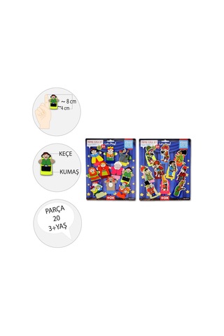 2 Set 20 Parça Tox Hacivat Karagöz ve Masal Kahramanları Parm