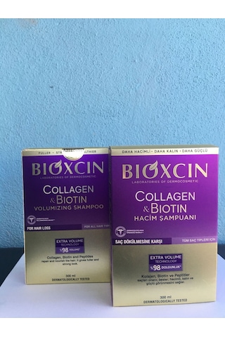 Bıoxcın Collagen Bıotın Hacim Şampuan 2'li Set