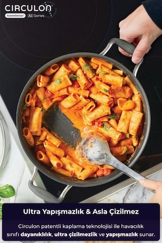 Circulon 24 8 Cm Kapaklı Sığ Tencere Çok Renkli