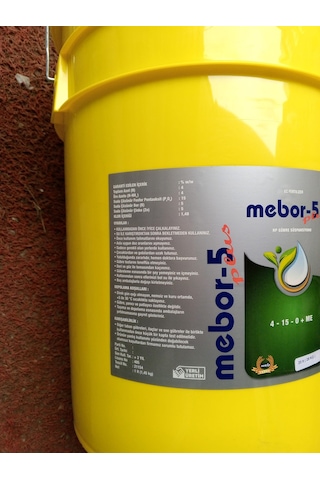 Mebor 5 Plus 4-15-0 + 5 Bor B + 5 Çinko Zn İçerikli Sıvı Gübre 20 Litre Diğer