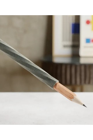 Ergonomik Kalem Uzatıcı Ve Tutucu Kılıf - Sanatçı Ve Çizerler İçin Rahat Tutuş Kalemlik Gri