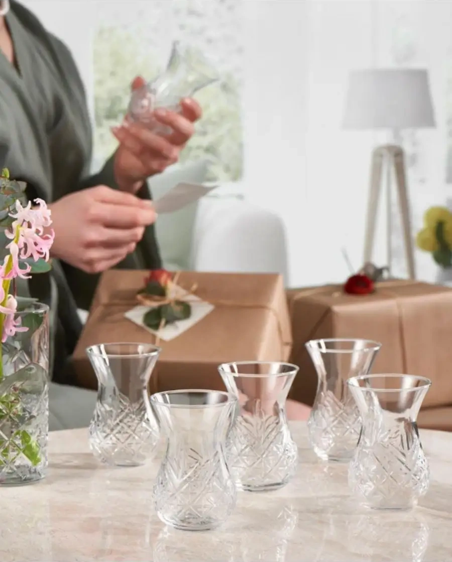 Tocka Posudy Türk Bardakları Seti, Armudu 2 Adet 171621944 Beyaz