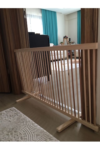 Sık Aralıklı Ahşap Köpek Çiti (Yükseklik 50 cm.)