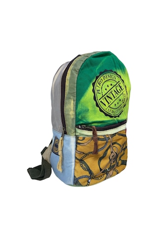 Old Cotton Cargo Kaliteli Tek Bölmeli Vintage Disayn Sırt Gezi Çantası Zermatt Bag 5122 Açık Yeşil