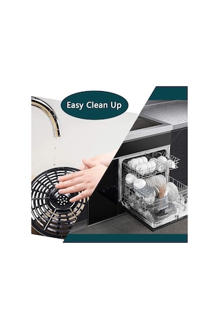 Air Fryer Yedek Izgara Tavası Power Air Fryer Crisper Plakası, B Siyah