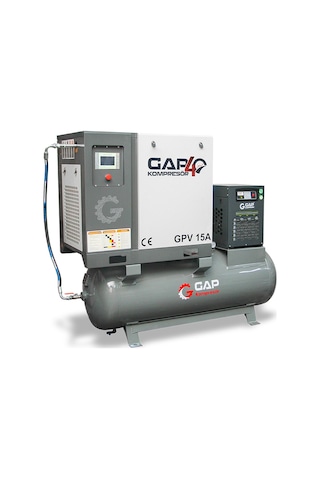 Depo Üstü Vidalı Hava Kompresörü 500 Lt 15 Hp
