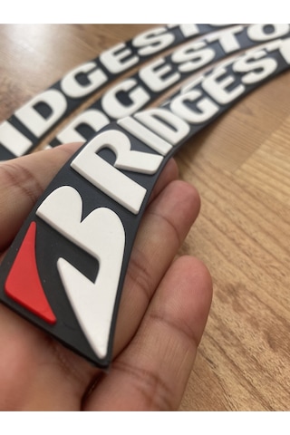 Motosiklet & Araç Lastik Yazısı 2.5 Cm Yeni Model Şeritli Ürün 16 Adet + Tutkal Dahil
