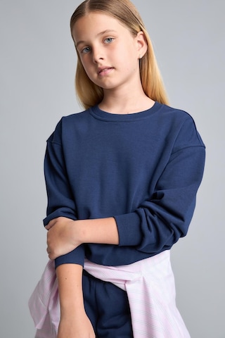 Defacto Relax Fıt Bisiklet Yaka Lacivert Sweatshirt Kız Çocuk E6842a826aunv241 Lacivert-nv241