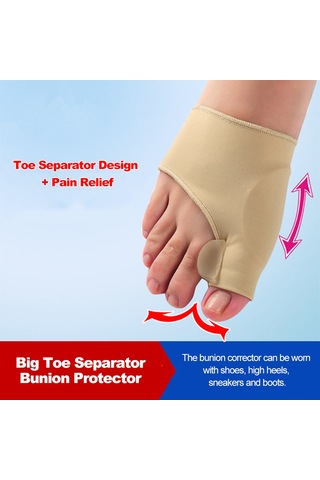 Qingmipy "yumuşak Silikon Başparmak Düzeltici - Ağrısız Yürüyüş İçin Rahat Ayak Koruyucu"