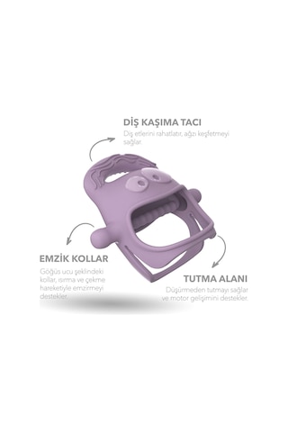 Mochi Diş Kaşıyıcı Lila