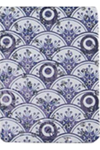 Büro Ev Ofis Hediyesi İçin İnce Dikdörtgen Nazarlıklı Taşlı El Makyaj Aynası Çok Renkli