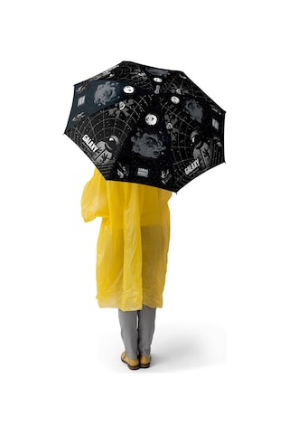 Coral High Kids Siyah Galaxy Desenli Çocuk Şemsiyesi 12679