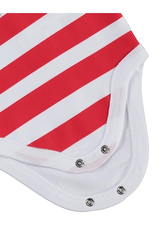 Civil Baby Yengeç Baskılı 2'li Set 3-18 Ay Çıtçıtlı Badi - Beyaz