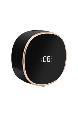 Siyah-akıllı Sabunluk 280ml Fotoselli Hareket Sensörü Yıkama El Cihazı 1200mah Duvara Monte Sıvı Sabunluk