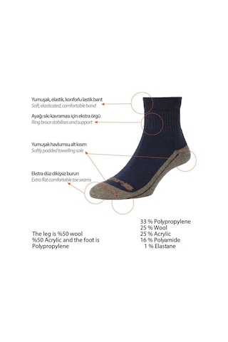 Lafuma Warm & Walk Çorap Lfv1021 Siyah-gri