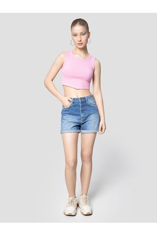 LOFT Crop Kadın Atlet Lf2031991 Q1.v1 Pembe