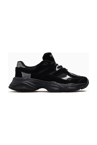 Lufian Mery Kadın Deri Sneaker Spor Ayakkabı 26y 112230036 M Siyah Siyah