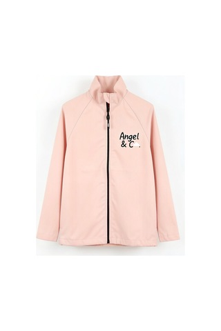 Angel&co. Girls Clothing Kız Çocuk Su Rüzgar Korumalı Yağmurluk Açık Somon - 786538579 Açık Somon