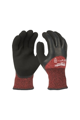 Milwaukee 3. Derece Kesik Korumalı Kışlık Nitril Eldiven - 9/ L - 12 Adet 4932471611