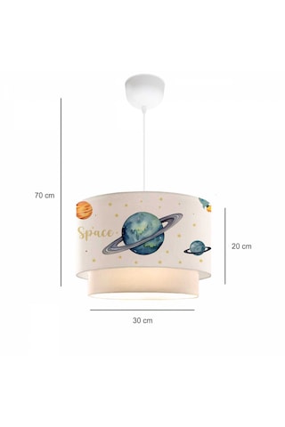 Homing Space Uzay Temalı Çocuk Odası Sarkıt 241289 Krem
