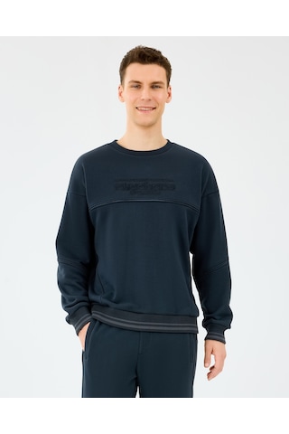 Skechers M Crewneck Sweatshirt Erkek Siyah Sweatshirt S2520229-3817 Siyah