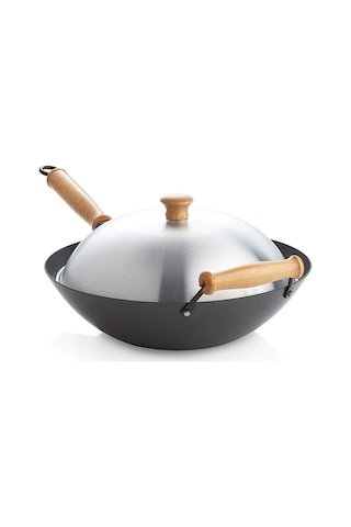 10 Parça Wok Tava Seti, Otantik Çin Mutfağı Deneyimi Çok Renkli