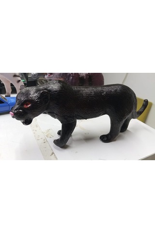 Plastik Oyuncak Hayvan Büyük Boy Kara Panter 17 Cm