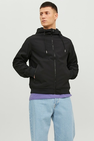 Jack & Jones Erkek Jjebasıc Suya Dayanıklı Softshell Ceket 12236300 Siyah