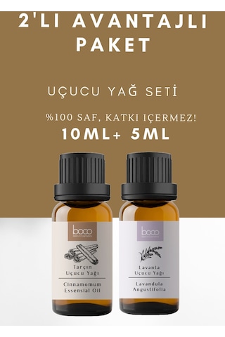 Boco Born In Cosmetics %100 Saf Lavanta + Tarçın Uçucu Yağı 10 + 5 ML
