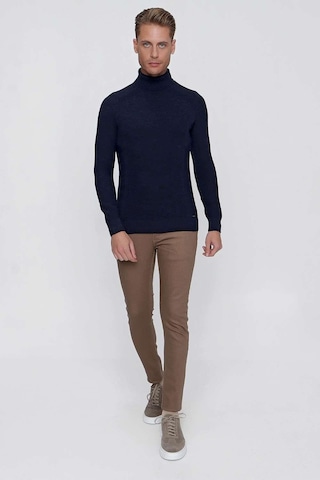 Efor Tr 847 Slim Fit Lacivert Klasik Triko Lacivert