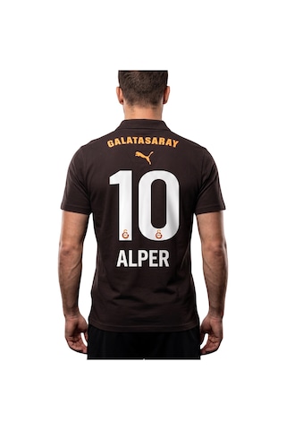 Galatasaray Lisanslı A-takım Uv Kutulu Kişiye Özel Polo Yaka Siyah T-shirt SIYAH