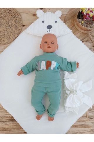 Yenidoğan Beyaz Wool Yün Kumaş Ayıcık Kulaklı Kundak Bebek Battaniyesi Beyaz