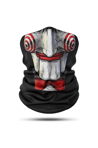 Dair Testere Maske Desenli Motosiklet Bandana Boyunluk Outdoor Balakla