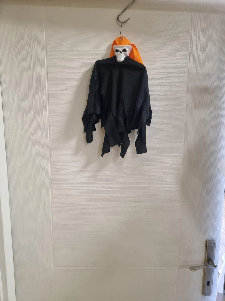 Halloween Cadılar Bayramı İskelet Çığlık Turuncu-beyaz Korkunç Kapı Süsü Diğer