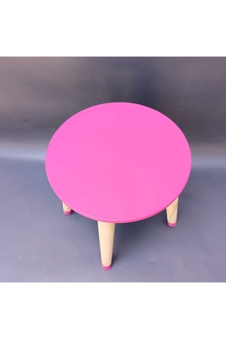 Na Neşeli Ahşap Ahşap Çocuk Taburesi. Çocuk Sandalyesi. Çalışma Masası .renkli Çocuk Odası Sehpa Çiçeklik Ev Dekoru Fuşya