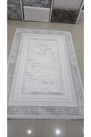 Safyün Halı Kadife Kf463 Gri 200 X 290 Renkli