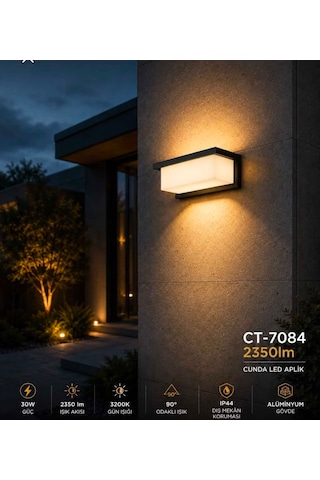 Ct-7084 Cunda Led Aplik İç Ve Dış Mekan Günışığı
